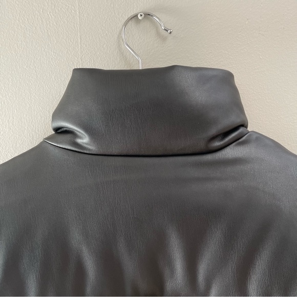 NWT Truth by Republic Faux Leather Puffer Jacket - Picture 9 of 10